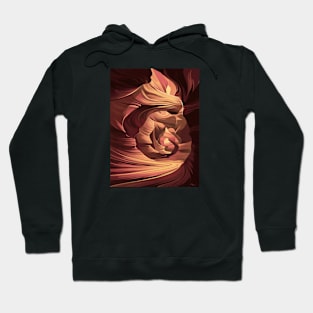 Antelope Canyon Navajo Abstract Hoodie